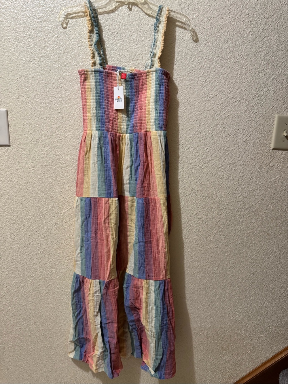 Marine Layer Rainbow Stripe Dress M